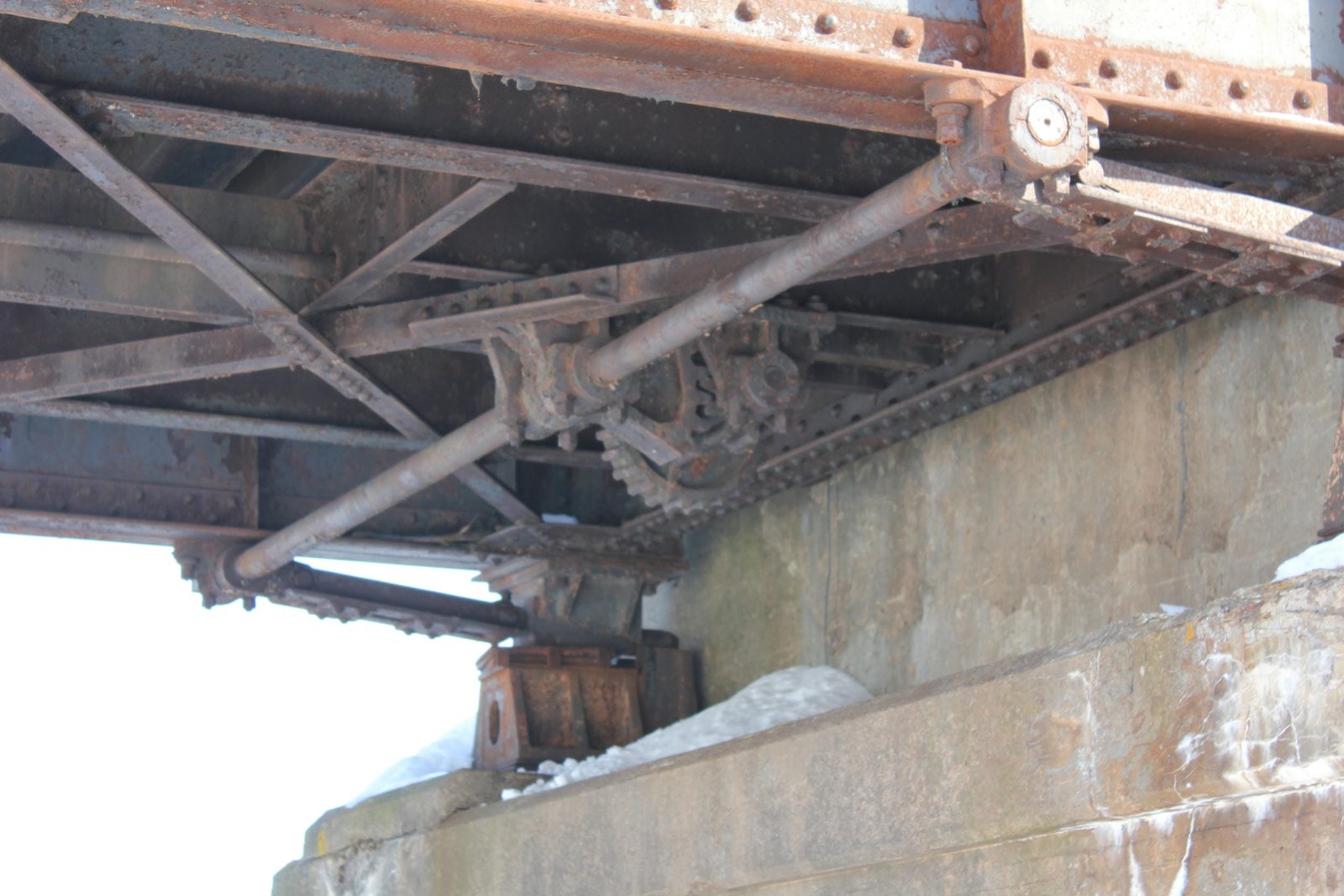 Gears at end of span